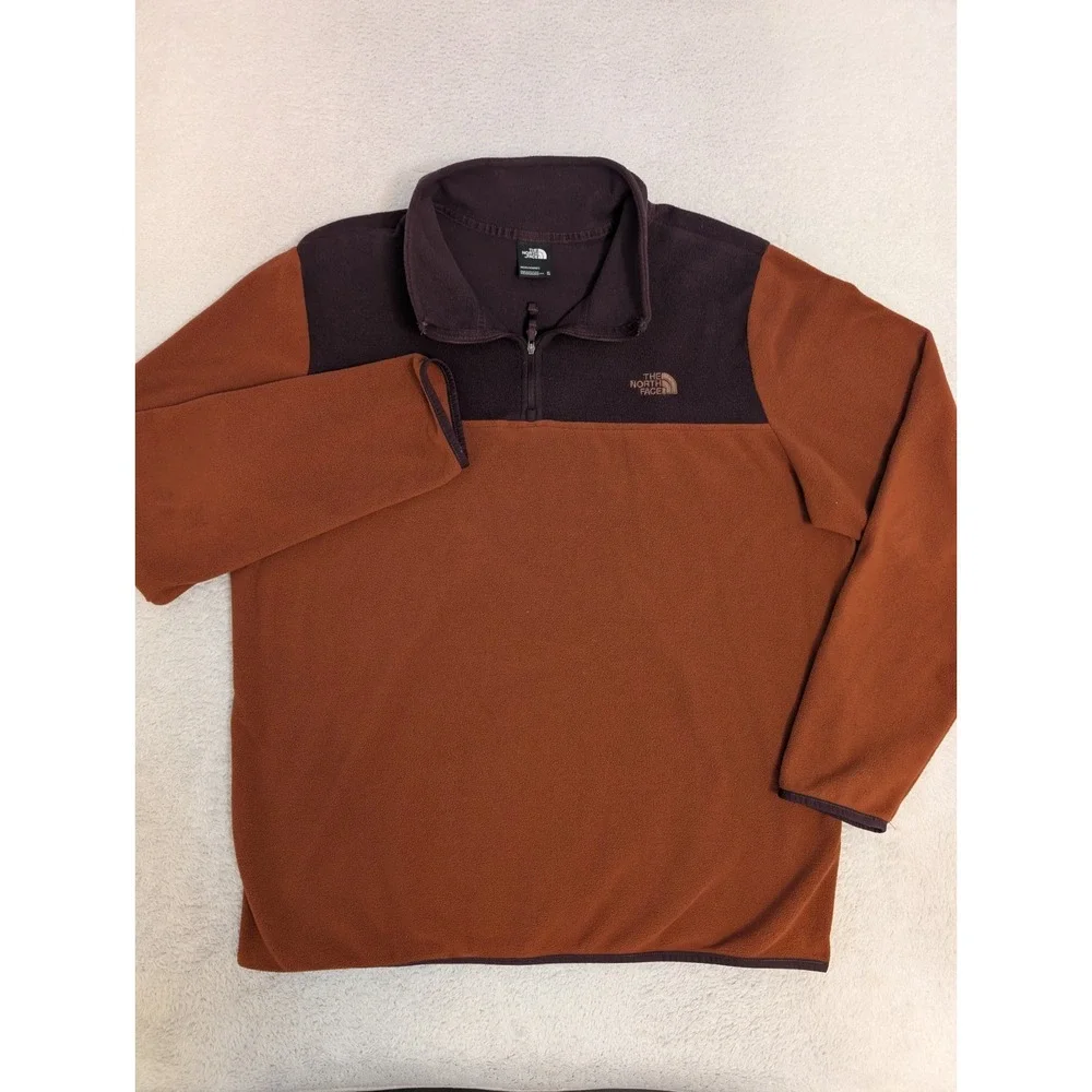 The North Face Jacket Mens XL Brown Lightweight Fleece‎ Outdoors Hiking Autumn